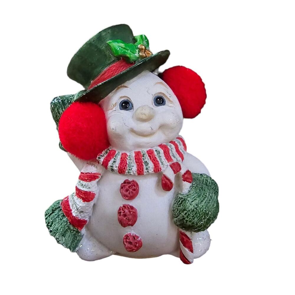 Dreamsicles snowman with candy cane 10502 Cast Art Industries 1998